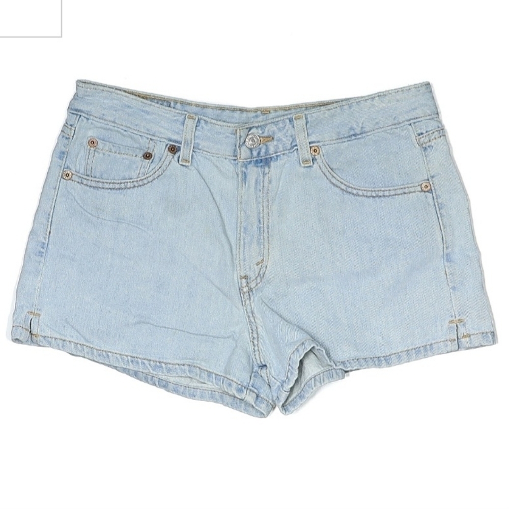 Levi's Light Wash 90's Booty Denim Jean Shorts 100% Cotton Juniors Size 11 EUC